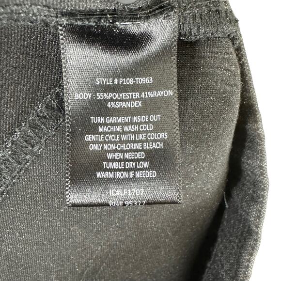 Anthropologie Sanctuary Black Elastic Waist Skinny Leg Professional Pants Size M - Picture 6 of 6